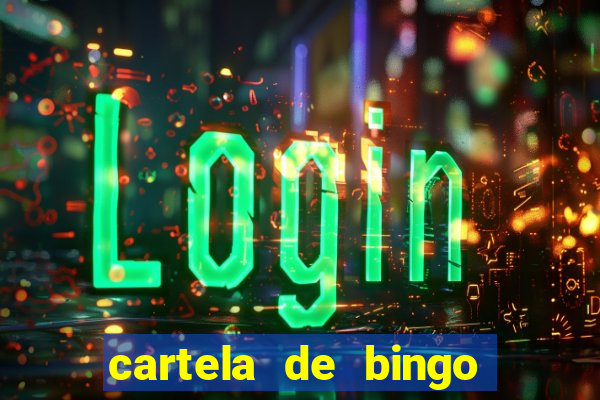 cartela de bingo pra imprimir